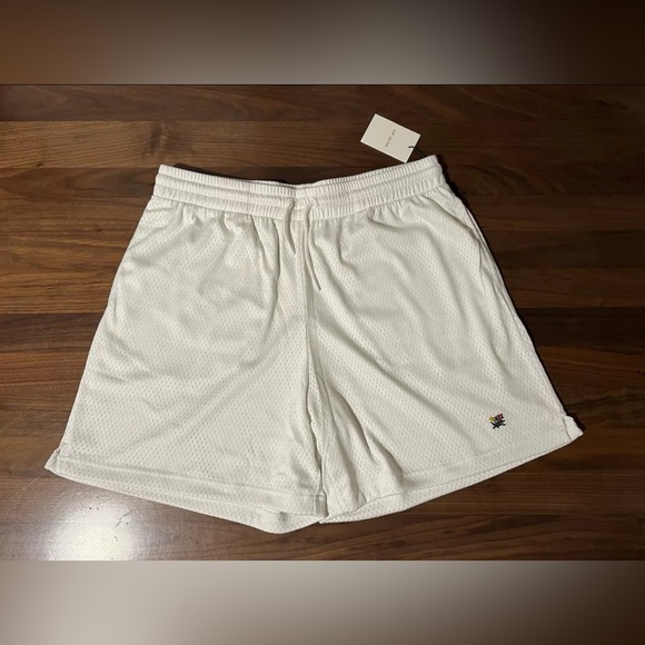 Aime Leon Dore ALD Crest Gym Short in Bright White Mesh Shorts Men’s Size Large